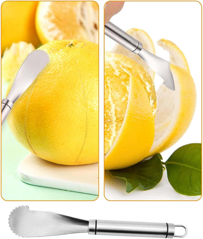 Stainless Steel Orange Peeler Tool Grapefruit Knife, Lemon Citrus Peel Cutter Vegetable Slicer Fruit Tools V1259-DP01-A-2581