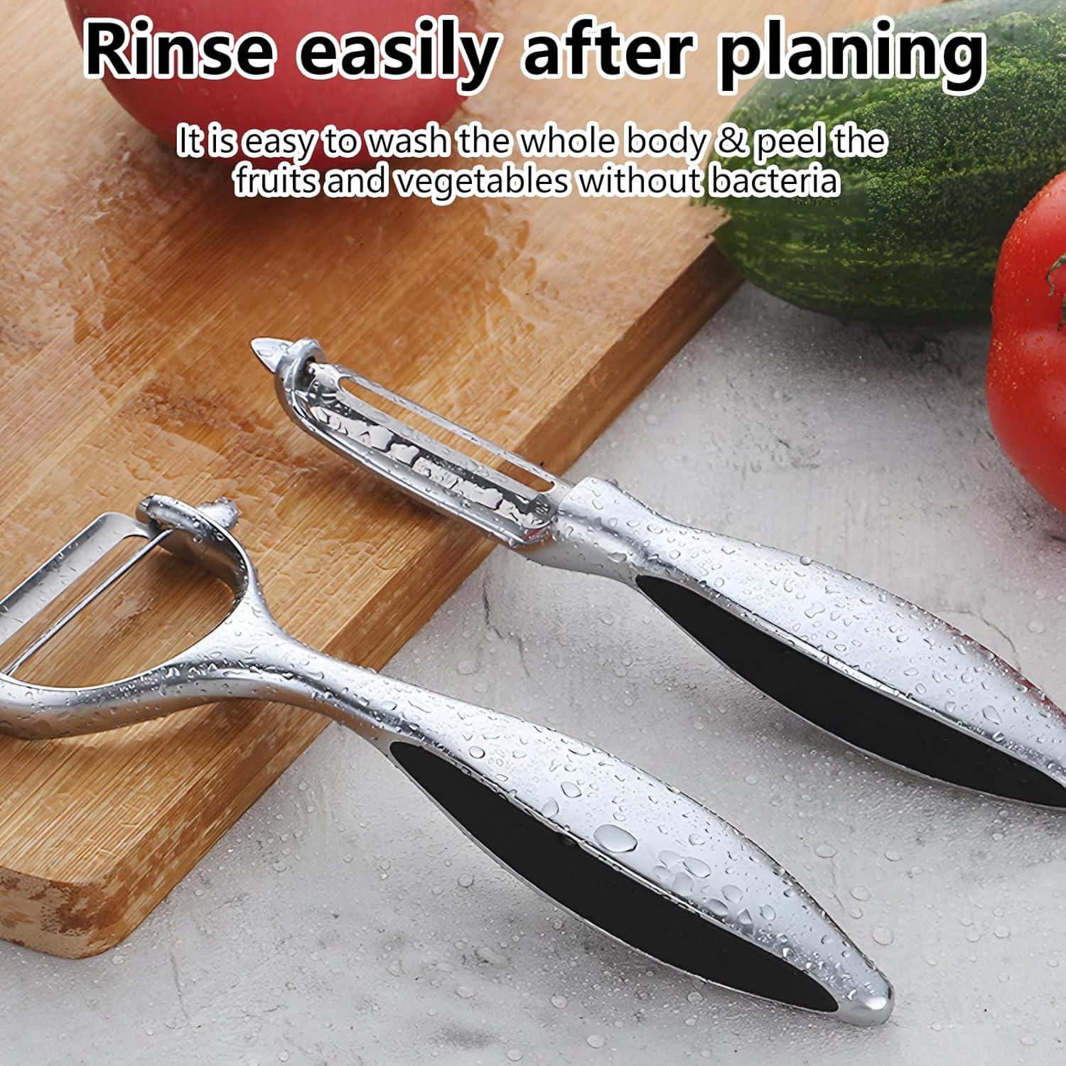 Vegetable Peeler Swivel Potato Peelers, Multifunction Peeler Set, Sharp Stainless Steel Blades and Ergonomic V1259-DP01-A-2588