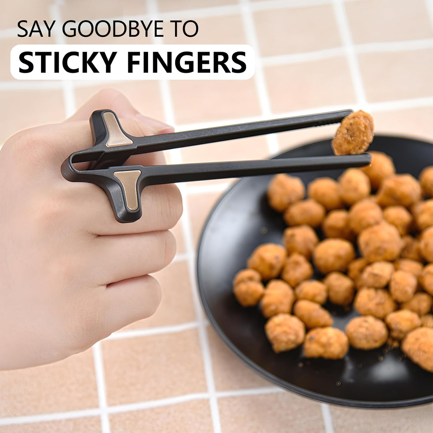 4Pcs Finger Chopsticks, Snack Chopsticks for Gamers Snack Clips Gamepad Accessories Mobile Game Accessories V1259-DP01-A-2593