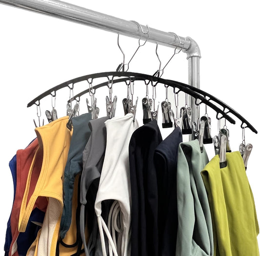 Legging Organizer for Closet, 2 Pack Metal Yoga Pants Hangers 10 Clips Holds 20 Leggings, Space Saving V1259-DP01-A-2601