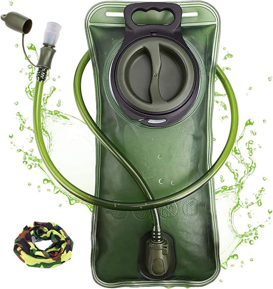 Hydration Bladder, 2L Water Bladder for Hiking Backpack Leak Proof Water Reservoir Storage Bag, 2 Liter V1259-DP01-A-2612