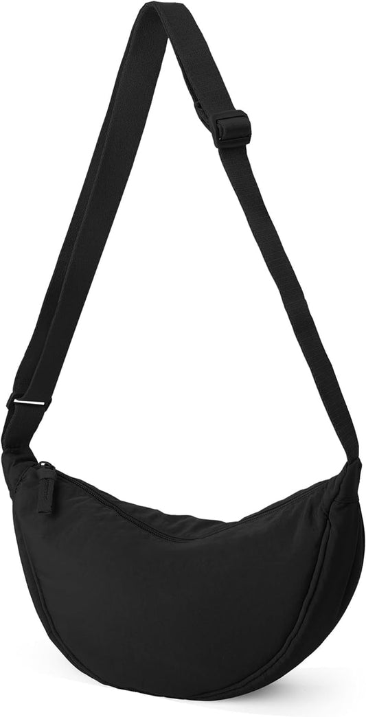 Crossbody Bag Hobo Sling Crescent Bag Women Men Trendy Small Shoulder Bag Purse Dumpling Bag Casual Handbag V1259-DP01-A-2613