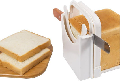 Foldable & Adjustable Bread Slicer Guide for Homemade Toast Cutter Sandwich Maker Loaf Cutter Machine With V1259-DP01-A-2625