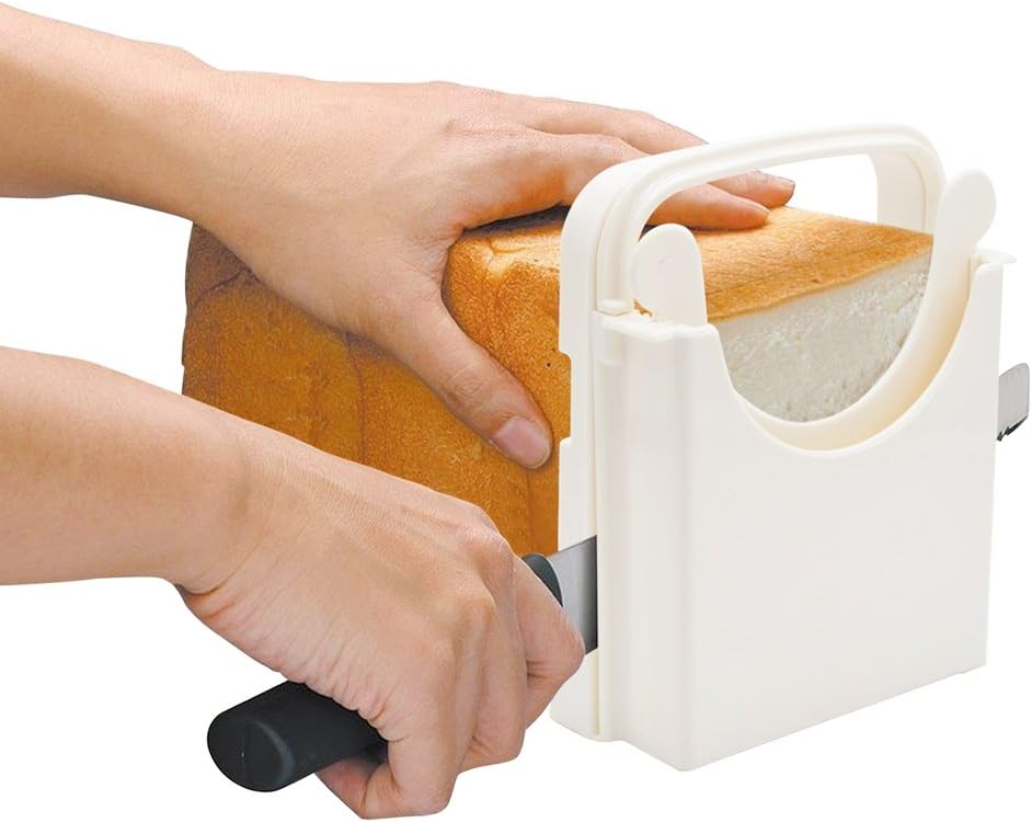 Foldable & Adjustable Bread Slicer Guide for Homemade Toast Cutter Sandwich Maker Loaf Cutter Machine With V1259-DP01-A-2625