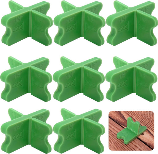8 Pcs ABS Deck Spacer Tool,4 Thicknesses Deck Board Spacers(1/16", 1/8", 3/16", 1/4"),Deck Spacers Assorted V1259-DP01-A-2628