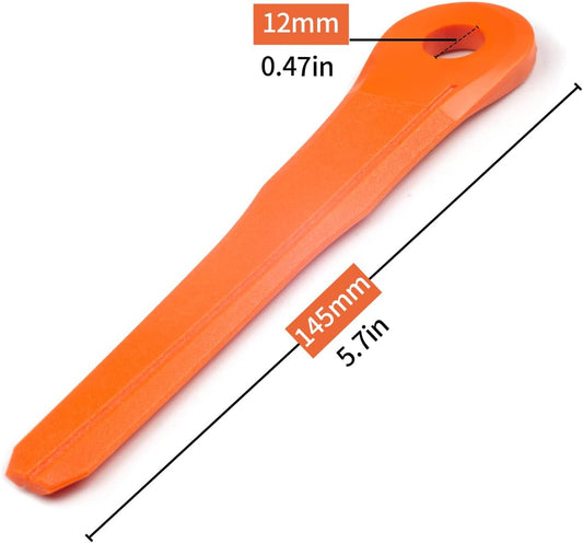 Pack of 24 Plastic Replacement Blades for Stihl Polycut 6-2, 28-2, 48-2,6-3, 7-3, 27-3, 47-3, Replace 4002 V1259-DP01-A-2641