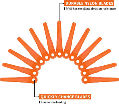 Pack of 24 Plastic Replacement Blades for Stihl Polycut 6-2, 28-2, 48-2,6-3, 7-3, 27-3, 47-3, Replace 4002 V1259-DP01-A-2641