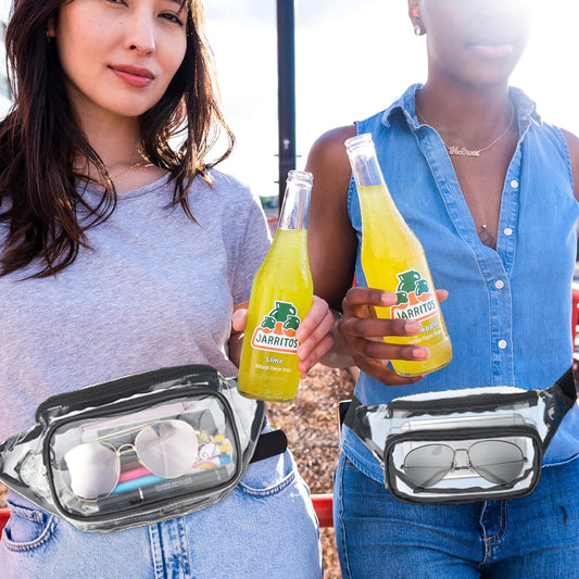 Clear Fanny Pack Stadium Approved, Waterproof Transparent Waist Bag, Clear Purse Adjustable Belt Bag for V1259-DP01-A-2644