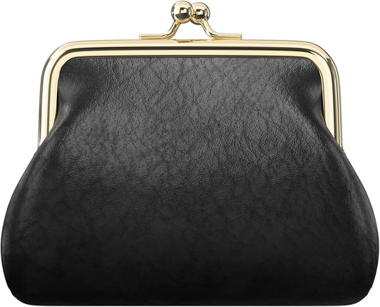 Coin Purse, Small PU Leather Change Purse, Coin Wallet with Clasp, Car Change Holder Pouch for Woman Men Kids V1259-DP01-A-2647