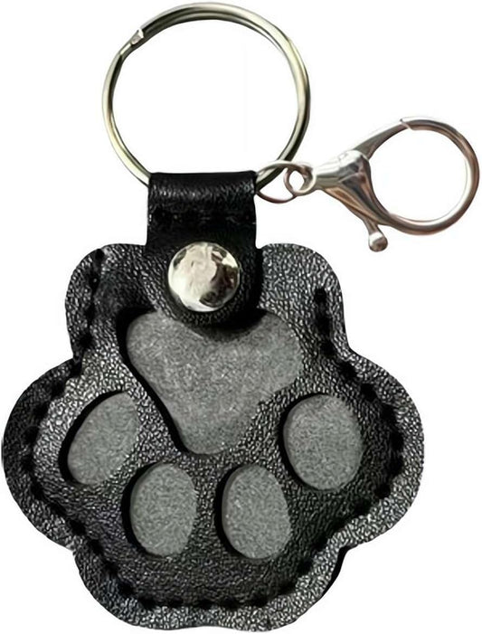 Pet Hair Keepsake Box for Dog, Pets Hair Storage Pouch Fur Memorial Keyring for Pet Commemorative,Dog Cat Paw V1259-DP01-A-2668