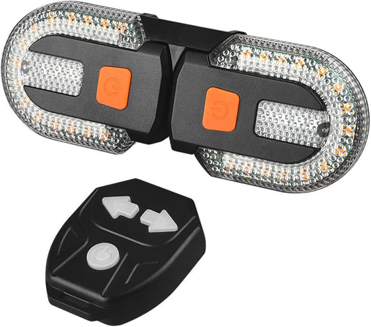 Bike Turn Signals Waterproof Remote Control 5 Mode Bike Tail Light with Right & Left Light 600mAh 30lm USB V1259-DP01-A-2671