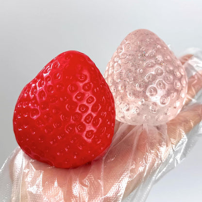 Taba Squishy Strawberry, Strawberry Taba Squishy Toys, Handmade Taba Squishy Clear Stress Relieving for V1259-DP01-A-2673