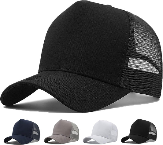 Oversize XXL Mesh Trucker Hat Big Head Hats for Men High Crown Baseball Cap Breathable Dad Hat Adjustable V1259-DP01-A-2675