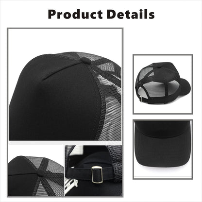 Oversize XXL Mesh Trucker Hat Big Head Hats for Men High Crown Baseball Cap Breathable Dad Hat Adjustable V1259-DP01-A-2675
