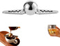 Stainless Steel Coffee Cooling Ball, Reusable Espresso Chiller with Stand, Ice Ball for Coffee Enthusiasts V1259-DP01-A-2677