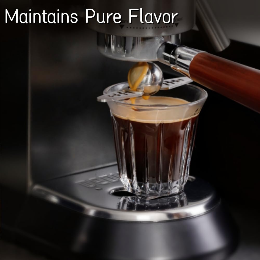 Stainless Steel Coffee Cooling Ball, Reusable Espresso Chiller with Stand, Ice Ball for Coffee Enthusiasts V1259-DP01-A-2677