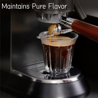 Stainless Steel Coffee Cooling Ball, Reusable Espresso Chiller with Stand, Ice Ball for Coffee Enthusiasts V1259-DP01-A-2677