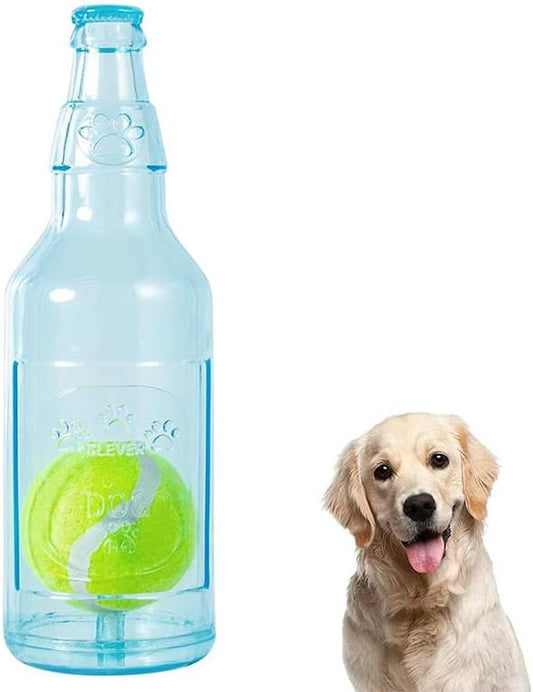 Water Bottle Dog Toy, Crunchnplay Bottle Toy,Crunchnplay Dog Chew Bottle Toys Squeaky,Rubber Water Bottle V1259-DP01-A-2678