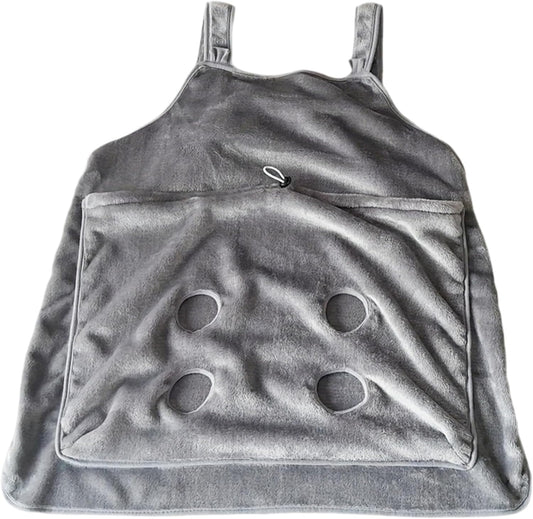 Cat Sling Soft Flannel Cat Apron with Claws Holes Multifunctional Adjustable Pet Carrier for Nail Cutting V1259-DP01-A-2682
