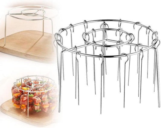 Air Fryer Barbecue Grill Vertical Barbecue Kebab, 24 Skewer Air Fryer Rack Round, 6 Inch Air Fryers Skewer V1259-DP01-A-2690