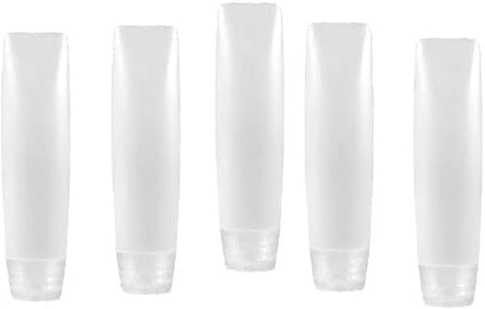 5-Pack 1oz Travel Bottles Leak Proof - Refillable Clear Toiletry Containers for Shampoo, Lotion & Cosmetics, V1259-DP01-A-2691