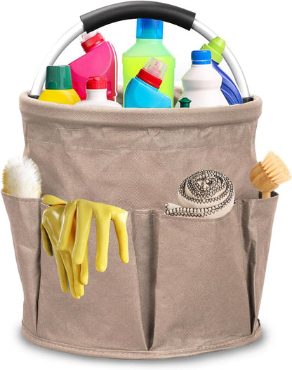 Cleaning Caddy,Cleaning Bag Organizer with Handle Tools Bag for Detailing Supplies, Bag Only, Gray Edge V1259-DP01-A-2695