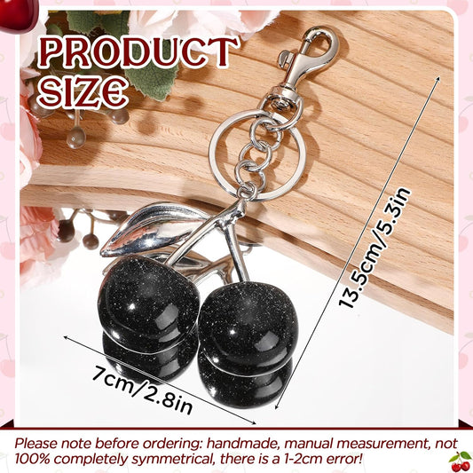 Cherry Keychain,Cherry Bag Charm,Cute Cherry Keychain for Handbag,Girls,Birthday,Gift Valentine's V1259-DP01-A-2696
