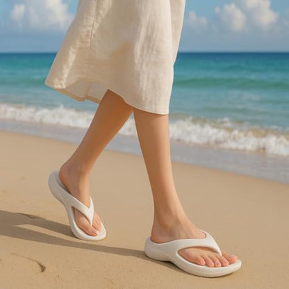 Pillow Arch Support Flip Flops, Platform Recovery Flipflops Orthopedic Sandals, Pillow Soft Summer Beach Shoes V1259-DP01-A-2703