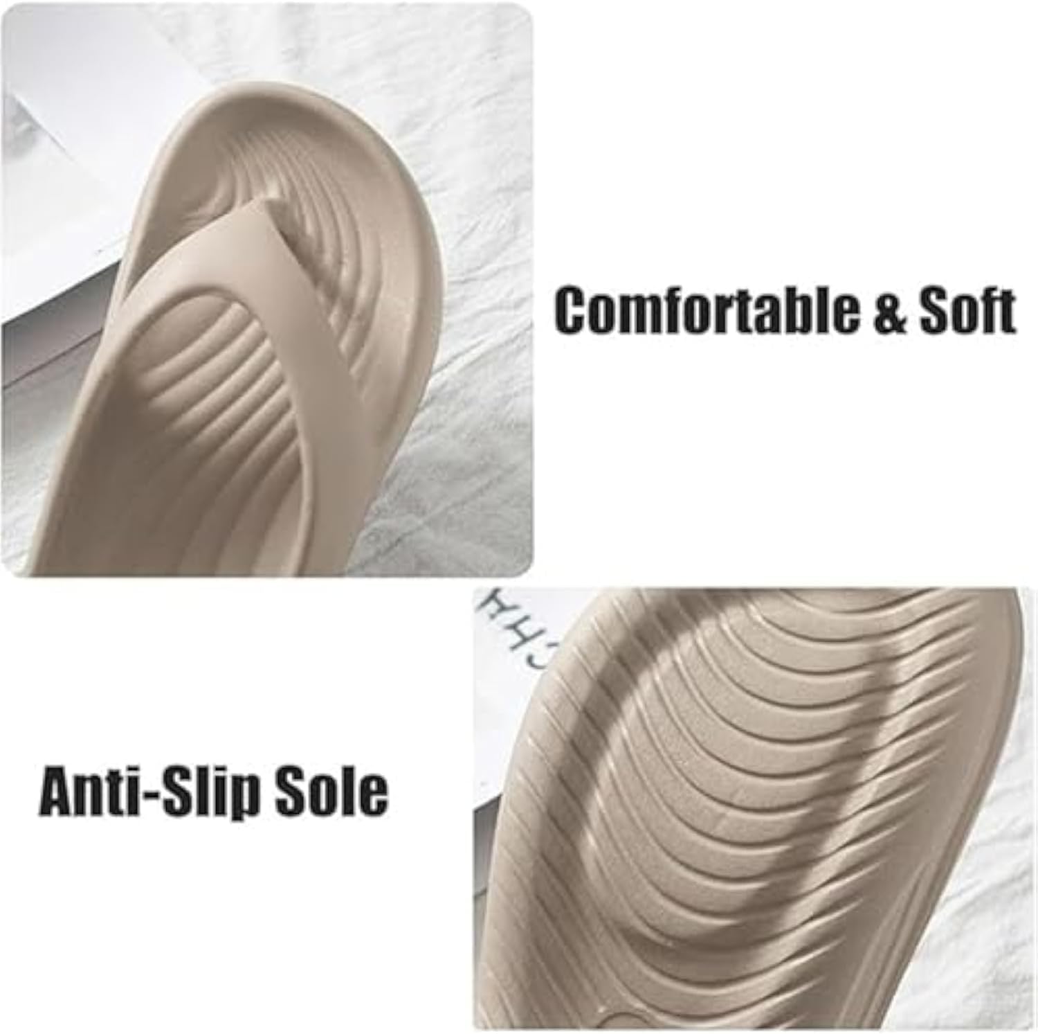 Pillow Arch Support Flip Flops, Platform Recovery Flipflops Orthopedic Sandals, Pillow Soft Summer Beach Shoes V1259-DP01-A-2703