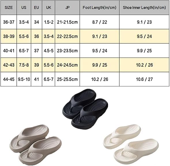 Pillow Arch Support Flip Flops, Platform Recovery Flipflops Orthopedic Sandals, Pillow Soft Summer Beach Shoes V1259-DP01-A-2703