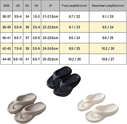Pillow Arch Support Flip Flops, Platform Recovery Flipflops Orthopedic Sandals, Pillow Soft Summer Beach Shoes V1259-DP01-A-2703