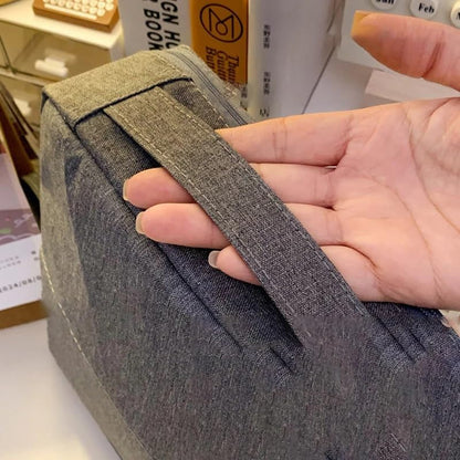 Multi-Purpose Large Capacity Oxford Cloth Standing Makeup Bag - Portable Lightweight Canvas Organizer with V1259-DP01-A-2714