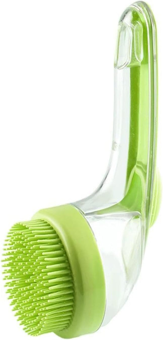 Dog Bath Brush, Dog Scrubber for Bath, Soft Silicone Dog Grooming Brush Shampoo Dispenser, Pet Shower Brush V1259-DP01-A-2725