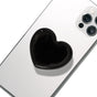 Heart-Shaped Phone Grip and Stand, Black V1259-DP01-A-2730