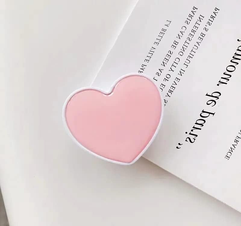 Heart-Shaped Phone Grip and Stand, Collapsible Expandable Design, Pink V1259-DP01-A-2732