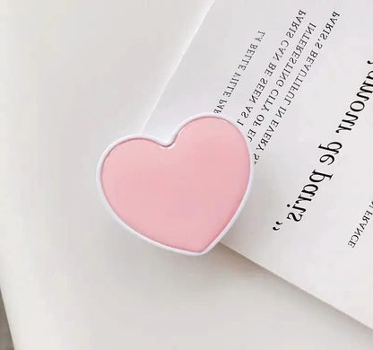 Heart-Shaped Phone Grip and Stand, Collapsible Expandable Design, Pink V1259-DP01-A-2732
