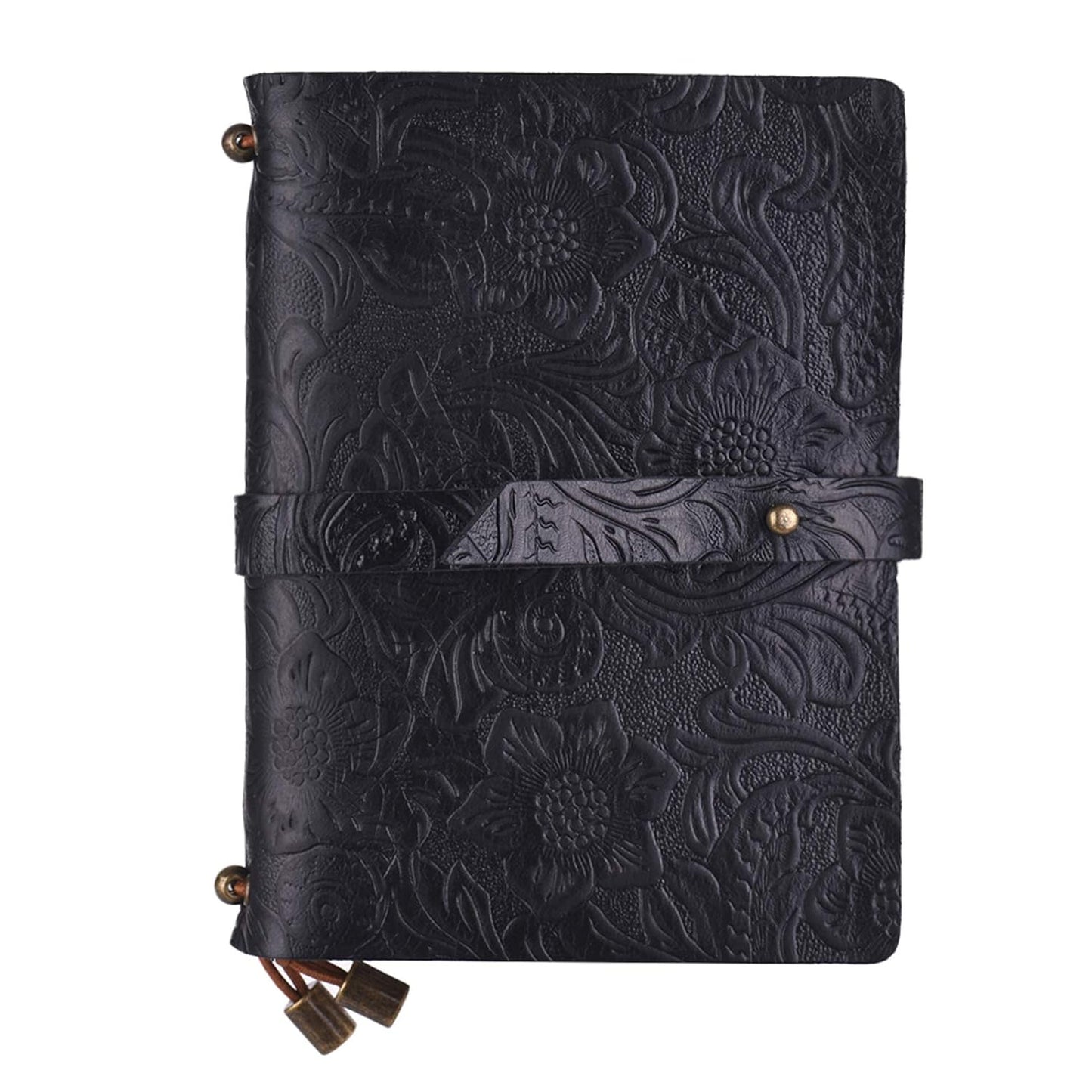 Leather Vintage Embossed Pattern Travel Journal Notebook Lined Blank Grid Paper Diary Refillable Notepad Gift V1259-DP01-A-2751