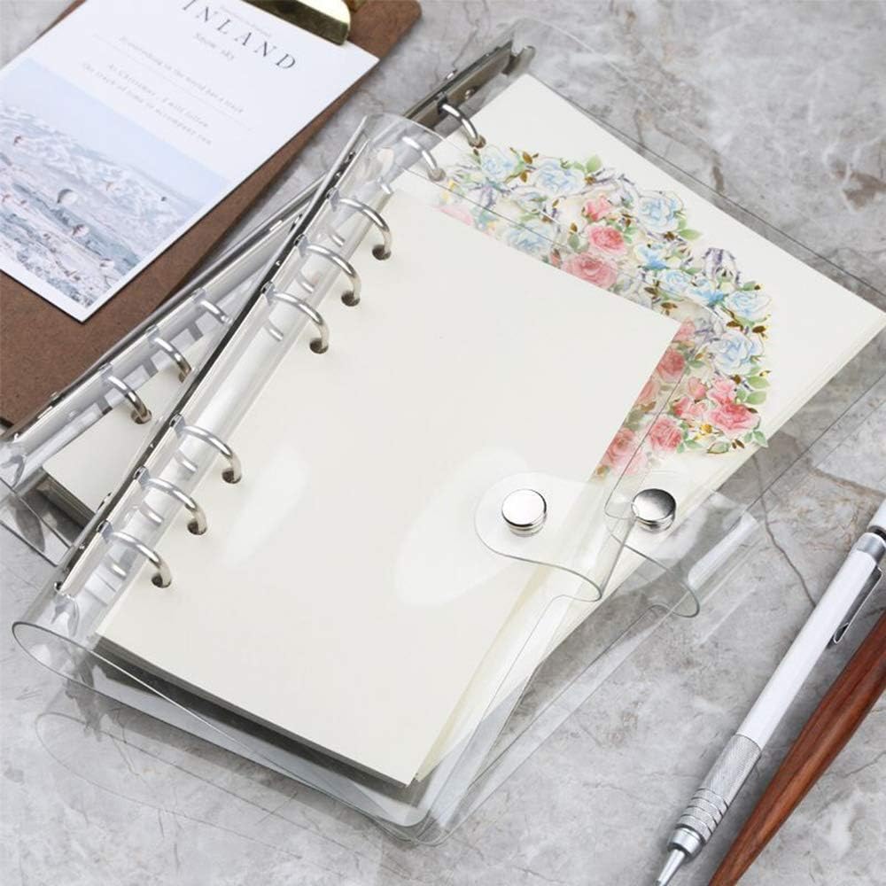 1Pc Transparent PVC Clip File Folder Loose Notebook Sheet R-ing Binder Diary Agenda School Office Supplies V1259-DP01-A-2754