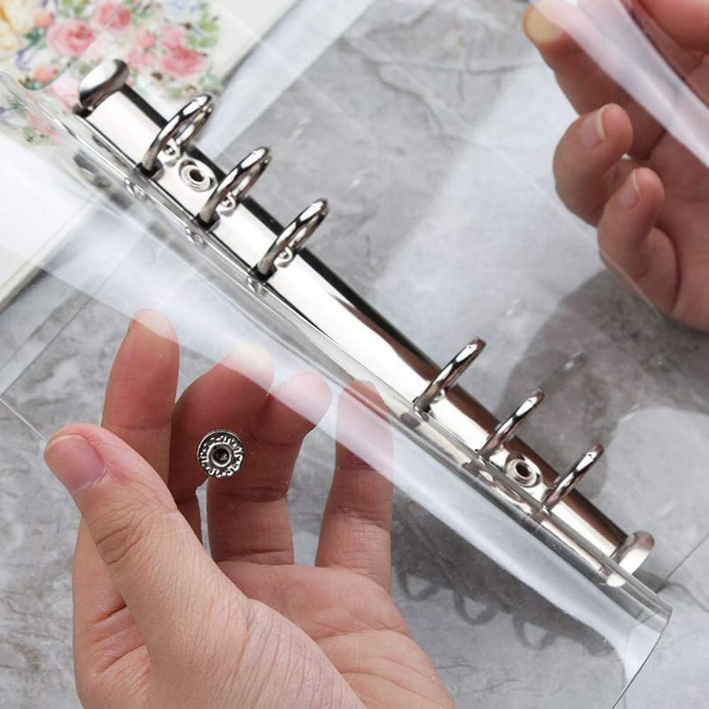 1Pc Transparent PVC Clip File Folder Loose Notebook Sheet R-ing Binder Diary Agenda School Office Supplies V1259-DP01-A-2754