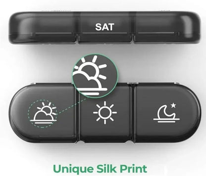 7-Day Organizer with Date Mark, Large Storage Box, PP+ABS Material, Lightweight and Travel-Friendly Design V1259-DP01-A-2756
