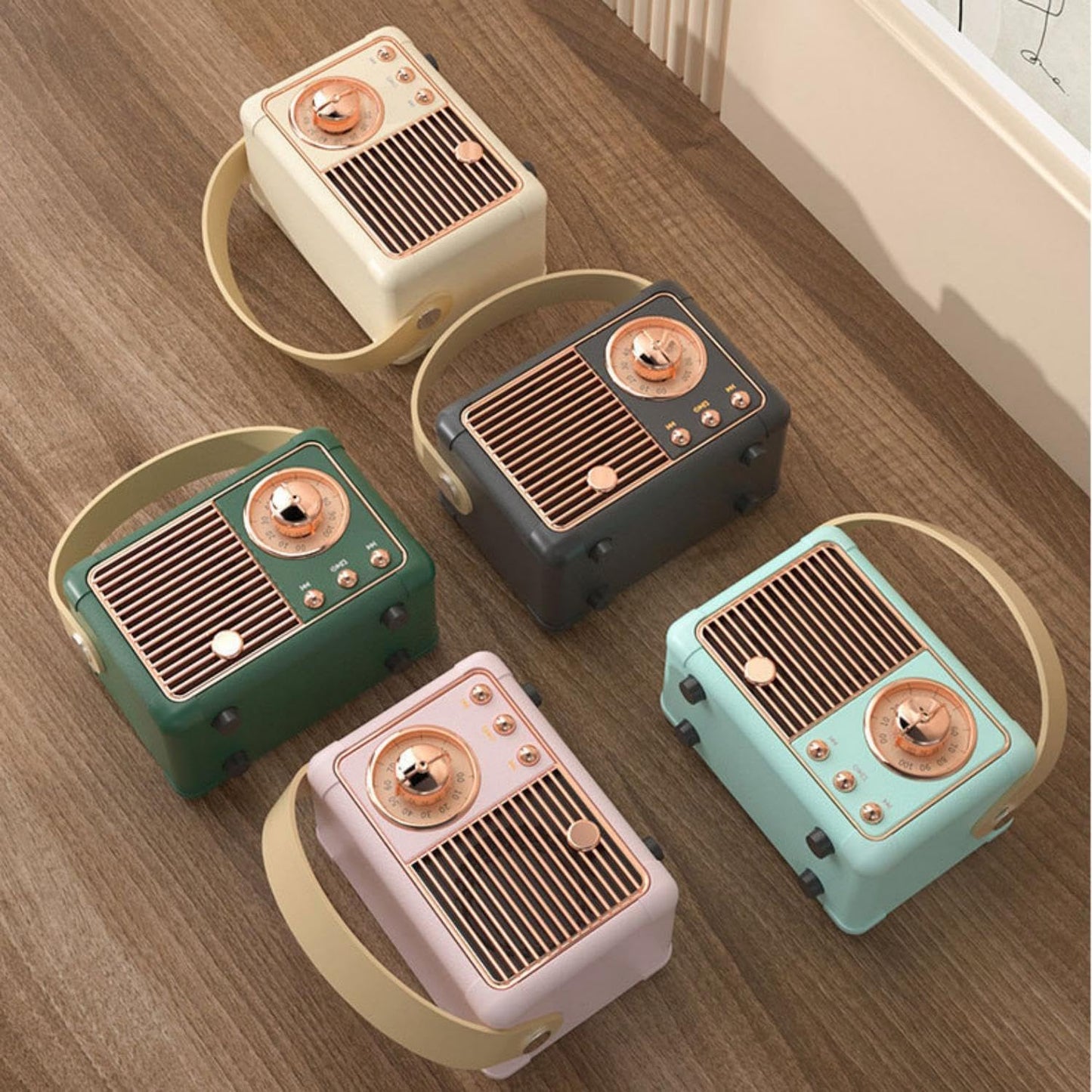 HM11 Vintage Speaker with, 5.0, USB Charging, 3W Output, 2-4 Hours Playback V1259-DP01-A-2775