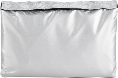 Silver-Coated 190T Polyester Cover for 20/24/26/29 Inch Bikes - Black/Black&Silver, S/M/L/XL Sizes, V1259-DP01-A-2777