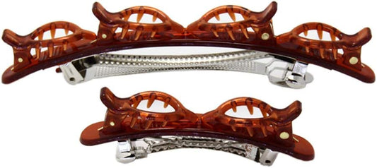 Bangs Hairpin Headband Unisex Hairband Men Women Sports Hair Band Hoop Bangs Hairstyle Hairpins 4# 2PCS Brown V1259-DP01-A-2785