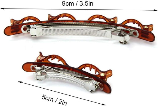 Bangs Hairpin Headband Unisex Hairband Men Women Sports Hair Band Hoop Bangs Hairstyle Hairpins 4# 2PCS Brown V1259-DP01-A-2785
