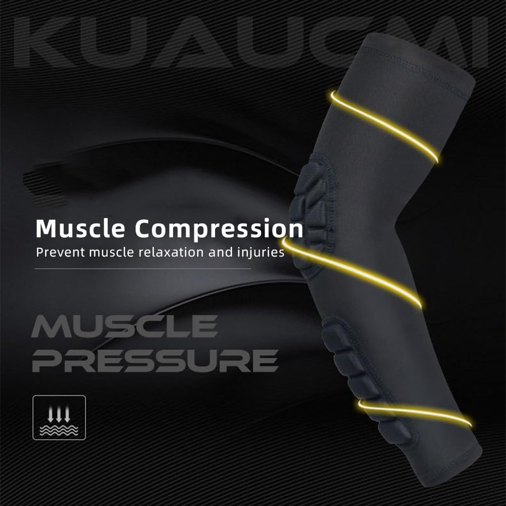 Padded Elbow Forearm Sleeves Compression Arm Protective Sleeve Basketball Shooting Protective Pad V1259-DP01-A-2792