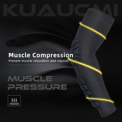 Padded Elbow Forearm Sleeves Compression Arm Protective Sleeve Basketball Shooting Protective Pad V1259-DP01-A-2792