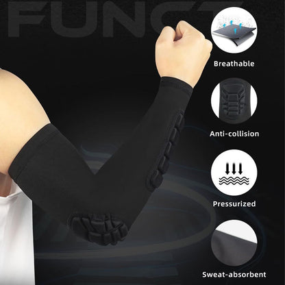 Padded Elbow Forearm Sleeves Compression Arm Protective Sleeve Basketball Shooting Protective Pad V1259-DP01-A-2792