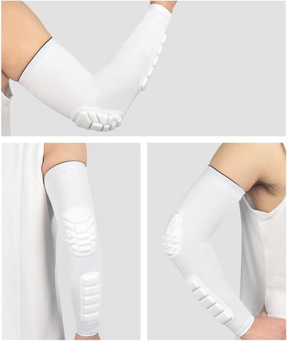 Padded Elbow Forearm Sleeves Compression Arm Protective Sleeve Basketball Shooting Protective Pad V1259-DP01-A-2792