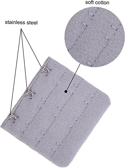 36 Pieces Bra Extenders Brassiere Extension Hooks, 2 and 3 Hooks, 18 Color V1259-DP01-A-2794