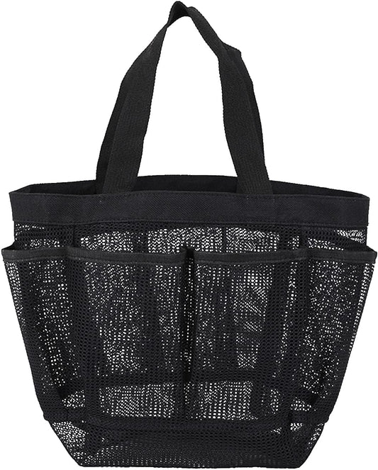 Quick Dry Mesh Tote Bag with 7 Pockets, Hanging Bath Organizer for College Dorm, Gym, and Travel V1259-DP01-A-2803